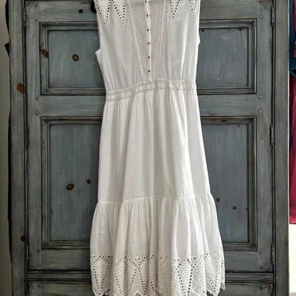 Ulla Johnson Coralie Eyelet White Dress size 2 - Picture 7 of 16
